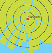 map distance from hypocenter